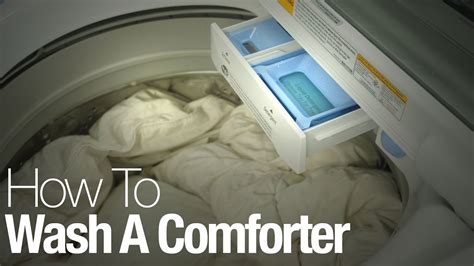 washing a queen size comforter.